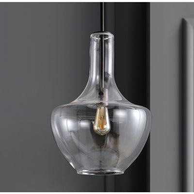 Watts Single-Light Pendant - Oil Rubbed Bronze and Clear