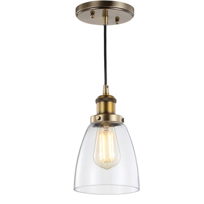 Cleo Single-Light Pendant - Brass Gold