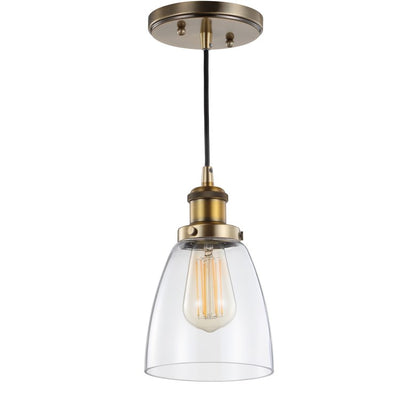 Cleo Single-Light Pendant - Brass Gold