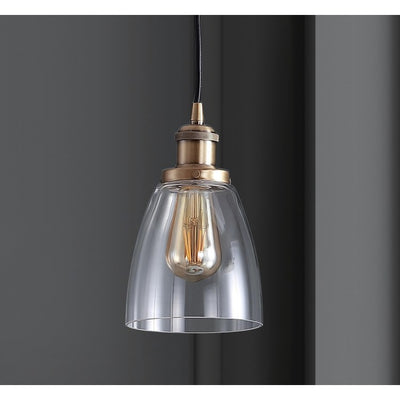 Cleo Single-Light Pendant - Brass Gold