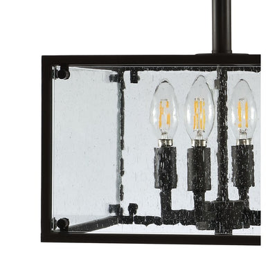 Paysan Four-Light LED Semi-Flush Mount Ceiling Fixture - Oil Rubbed Bronze