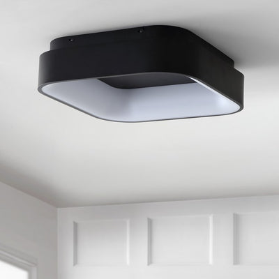 Rafael LED Flush Mount Ceiling Fixture - Black