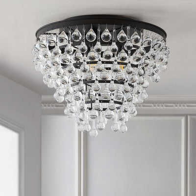 Toronto Three-Light Flush Mount Ceiling Fixture - Oil Rubbed Bronze