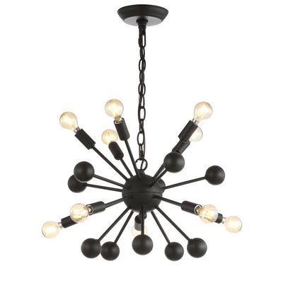 Orbit Ten-Light Pendant - Black