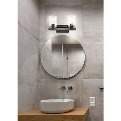 Bungalow Two-Light LED Bathroom Vanity Fixture - Oil Rubbed Bronze
