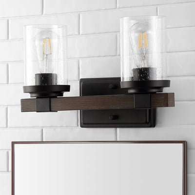 Bungalow Two-Light LED Bathroom Vanity Fixture - Oil Rubbed Bronze