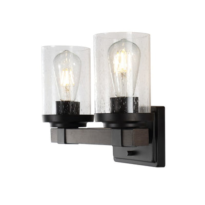 Bungalow Two-Light LED Bathroom Vanity Fixture - Oil Rubbed Bronze