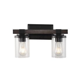 Bungalow Two-Light LED Bathroom Vanity Fixture - Oil Rubbed Bronze