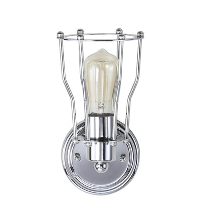 Evelyn Single-Light Bathroom Wall Sconce - Chrome