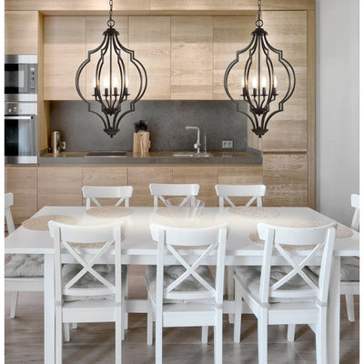 Selema Four-Light Pendant - Oil Rubbed Bronze