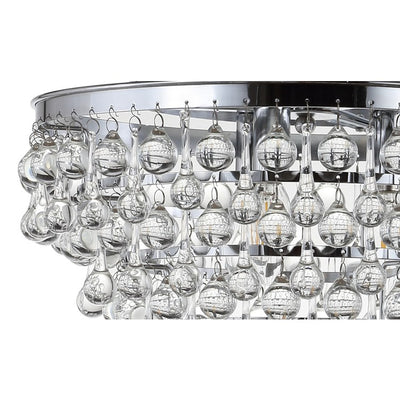 Toronto Three-Light Flush Mount Ceiling Fixture - Chrome