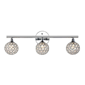 Maeve Three-Light Bathroom Vanity Fixture - Chrome