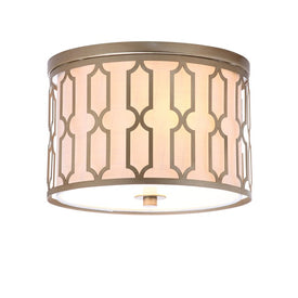 Link Two-Light Flush Mount Ceiling Fixture - Soft Gold