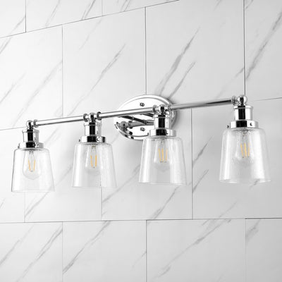 Beverly Four-Light LED Bathroom Vanity Fixture - Chrome