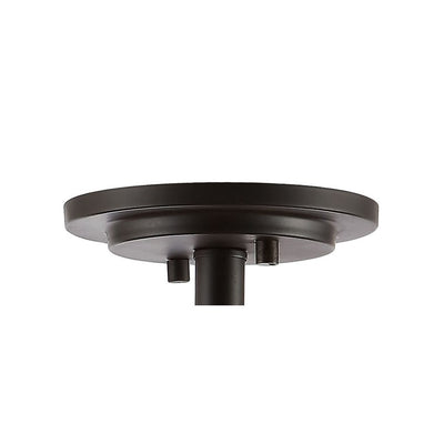 Ferme Three-Light LED Semi-Flush Mount Ceiling Fixture - Oil Rubbed Bronze and Brown