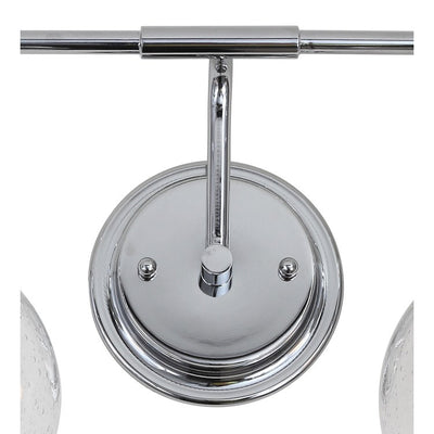 Shirley Four-Light Bathroom Vanity Fixture - Chrome and Clear