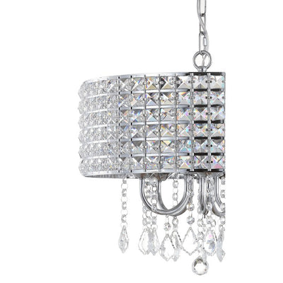 Reese Five-Light LED Drum Pendant - Chrome