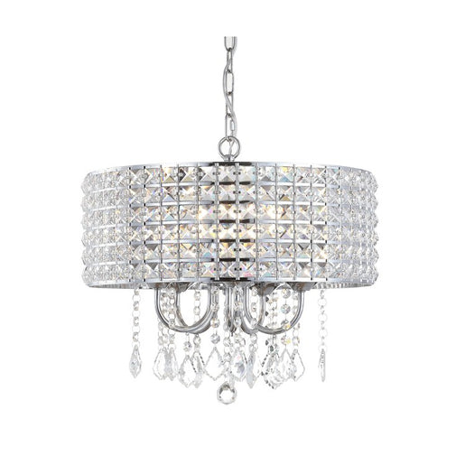 Reese Five-Light LED Drum Pendant - Chrome