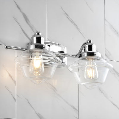Orleans Two-Light LED Bathroom Vanity Fixture - Chrome