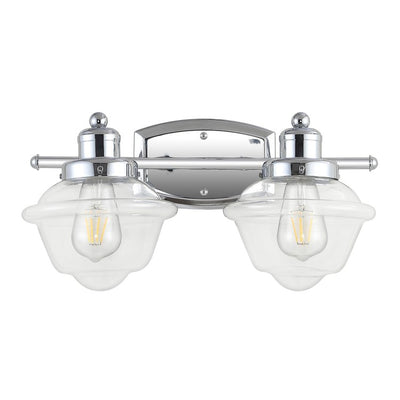Orleans Two-Light LED Bathroom Vanity Fixture - Chrome