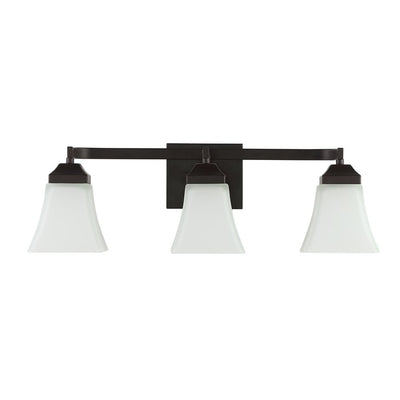 Staunton Three-Light Bathroom Vanity Fixture - Oil Rubbed Bronze