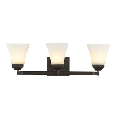 Staunton Three-Light Bathroom Vanity Fixture - Oil Rubbed Bronze