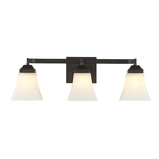 Staunton Three-Light Bathroom Vanity Fixture - Oil Rubbed Bronze
