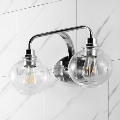 Sandrine Two-Light LED Bathroom Vanity Fixture - Chrome