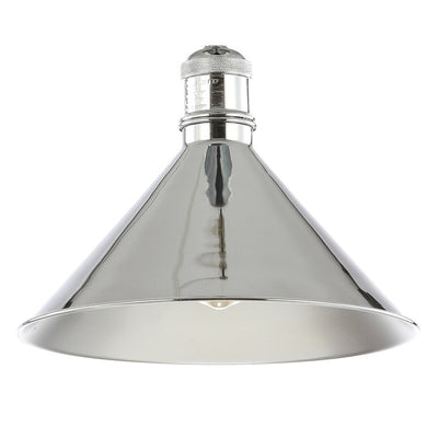 Nick Single-Light Semi-Flush Mount Ceiling Fixture - Chrome