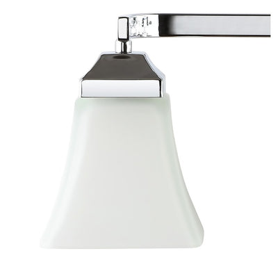 Staunton Three-Light Bathroom Vanity Fixture - Chrome