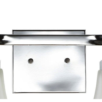 Staunton Three-Light Bathroom Vanity Fixture - Chrome