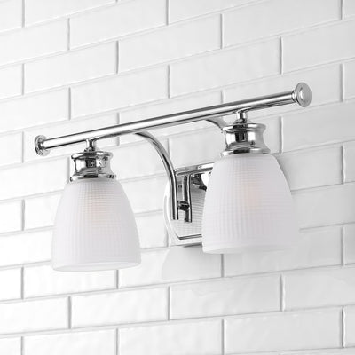 Beverly Two-Light LED Bathroom Vanity Fixture - Chrome