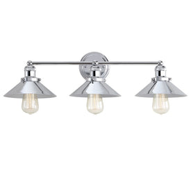 June Three-Light Bathroom Vanity Fixture - Chrome