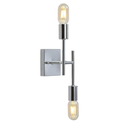 Turing Two-Light LED Wall Sconce - Chrome