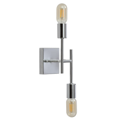 Turing Two-Light LED Wall Sconce - Chrome