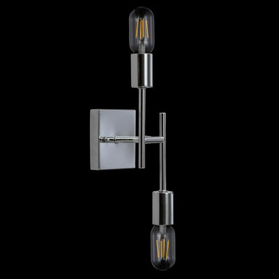 Turing Two-Light LED Wall Sconce - Chrome