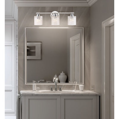Spaulding Three-Light LED Bathroom Vanity Fixture - Chrome