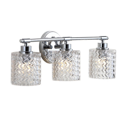 Spaulding Three-Light LED Bathroom Vanity Fixture - Chrome