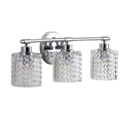Spaulding Three-Light LED Bathroom Vanity Fixture - Chrome