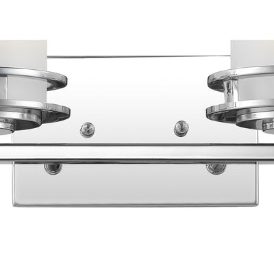 Fairfax Four-Light Bathroom Vanity Fixture - Chrome