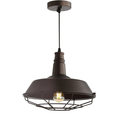 Farmhouse Single-Light LED Pendant - Oil Rubbed Bronze
