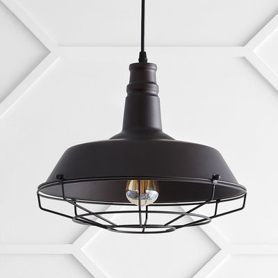Farmhouse Single-Light LED Pendant - Oil Rubbed Bronze