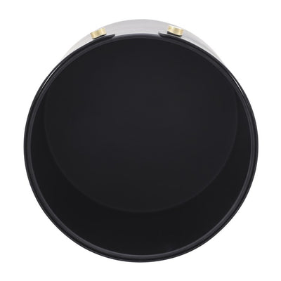 20"/24" Round Metal Planters Set of 2 - Black