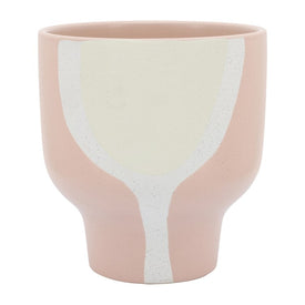 9" Ceramic Mushroom Planter - Blush
