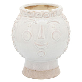 7" Grandma Face Planter - Ivory