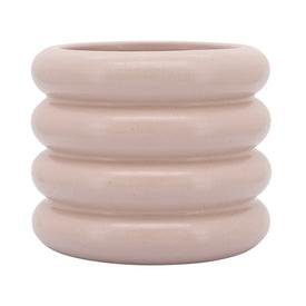 7" Bidendum Ceramic Planter - Dusty Rose