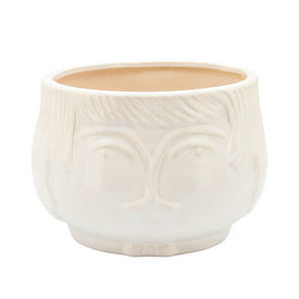 7" Grandpa Planter - White