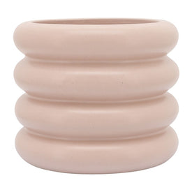 9" Bidendum Ceramic Planter - Dusty Rose