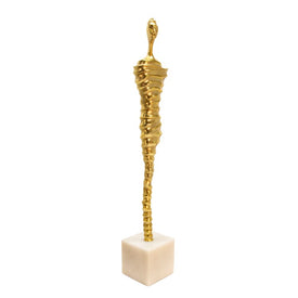 27" Modern Metal Male Mummy Figurine - Gold