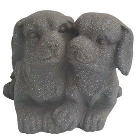 Magnesia Puppies Duo Planter - Gray